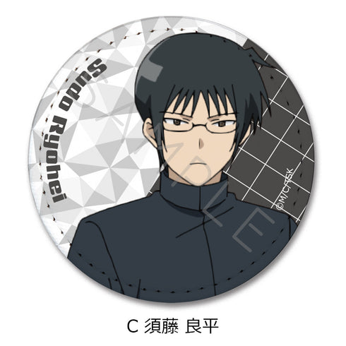 『多数欠』レザーバッジ(丸形) C 須藤良平